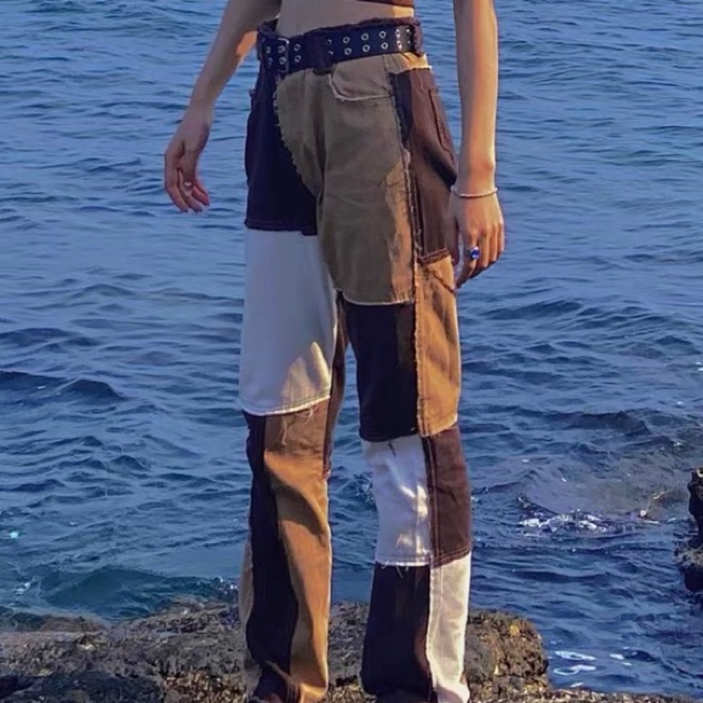 Multiple Color Block Jeans - image 6